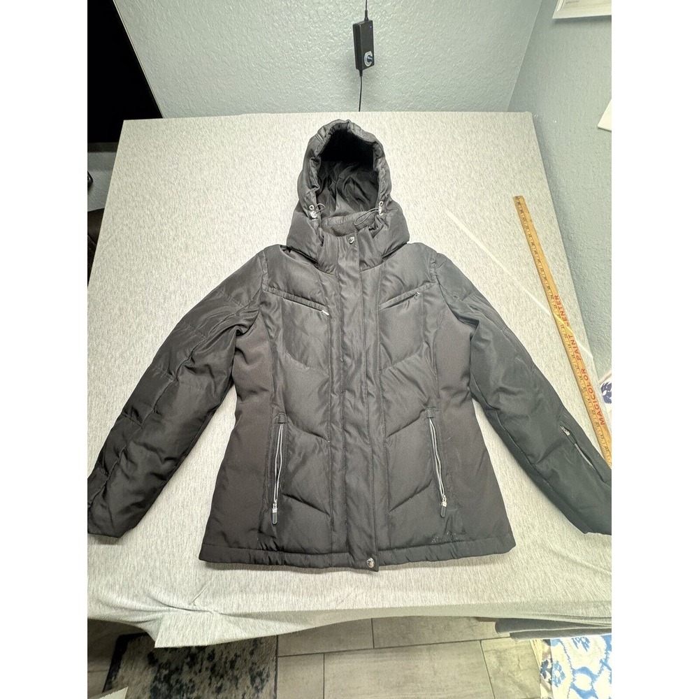 Calvin Klein Performance Puffer Duck Down Jacket Coat‎ Size L Attached Hoodie